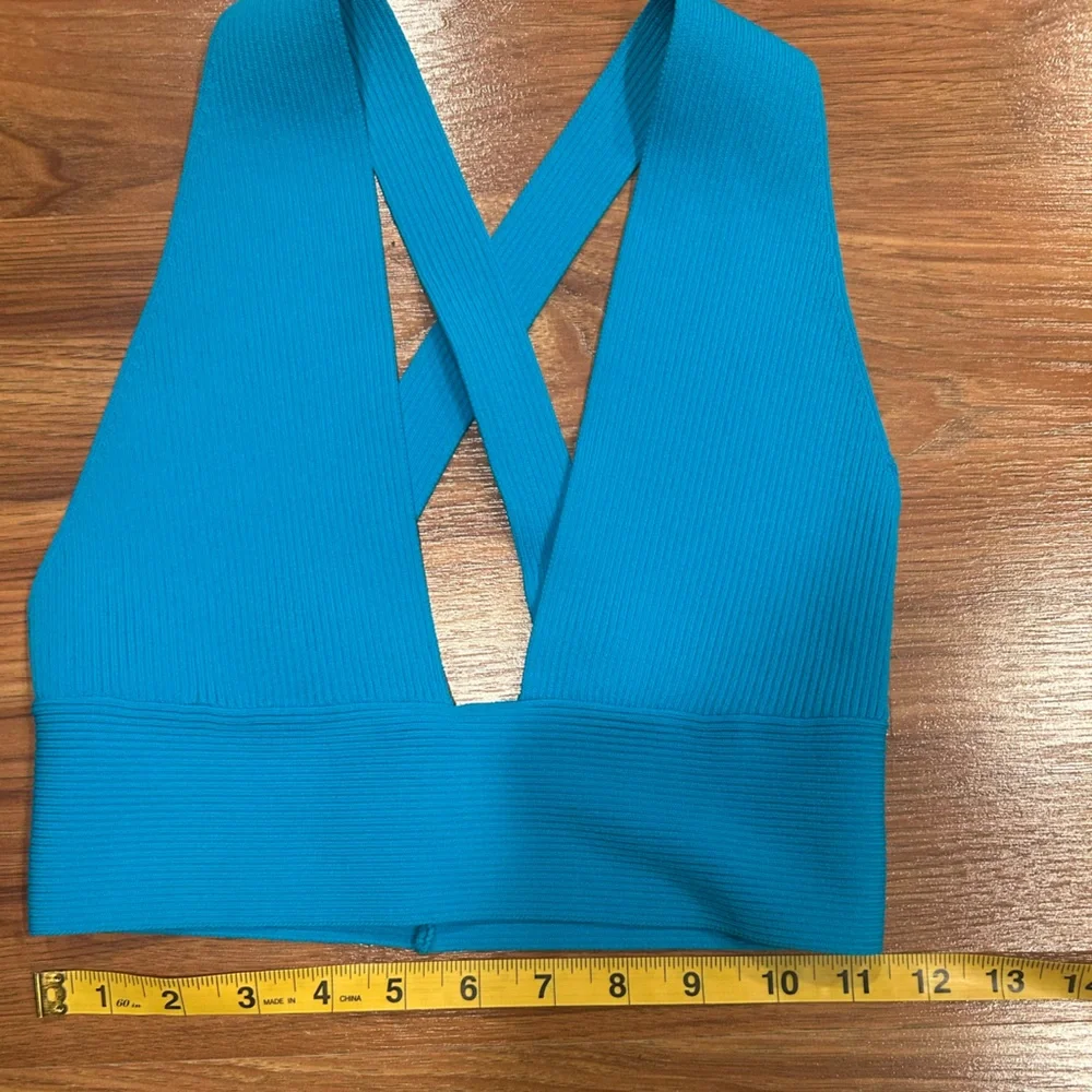 Zara Ribbed Crop Top Women’s Size Medium - Picture 5 of 7